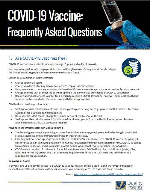 Image of COVID-19 FAQs