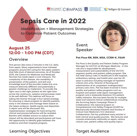 Sepsis Care in 2022 flyer