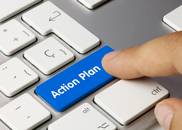 Image of Action Plan key on keyboard