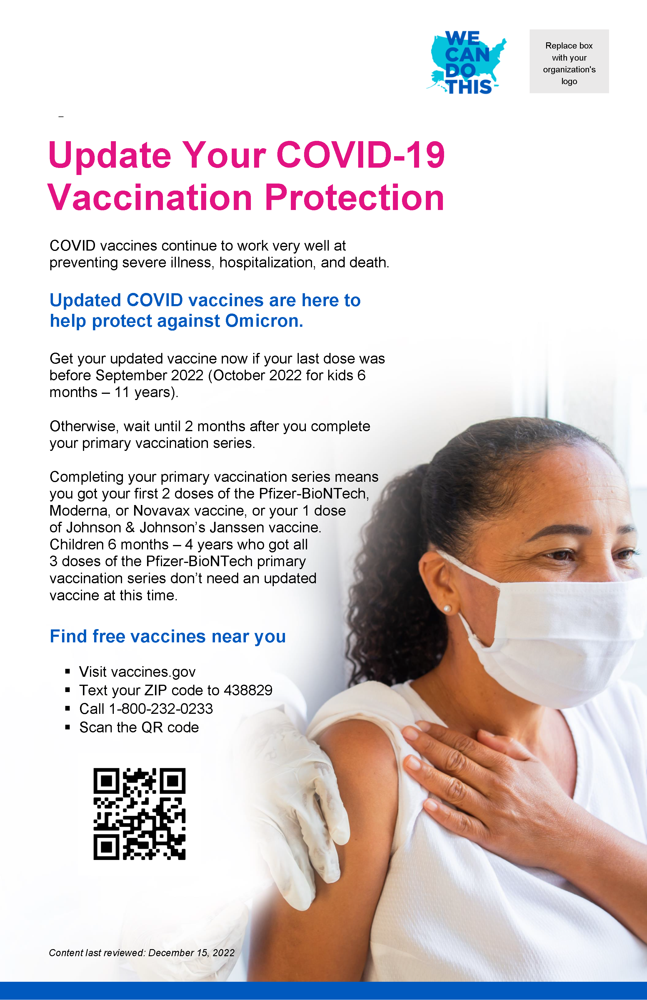 Update your COVID-19 Vaccination Protection Flyer 