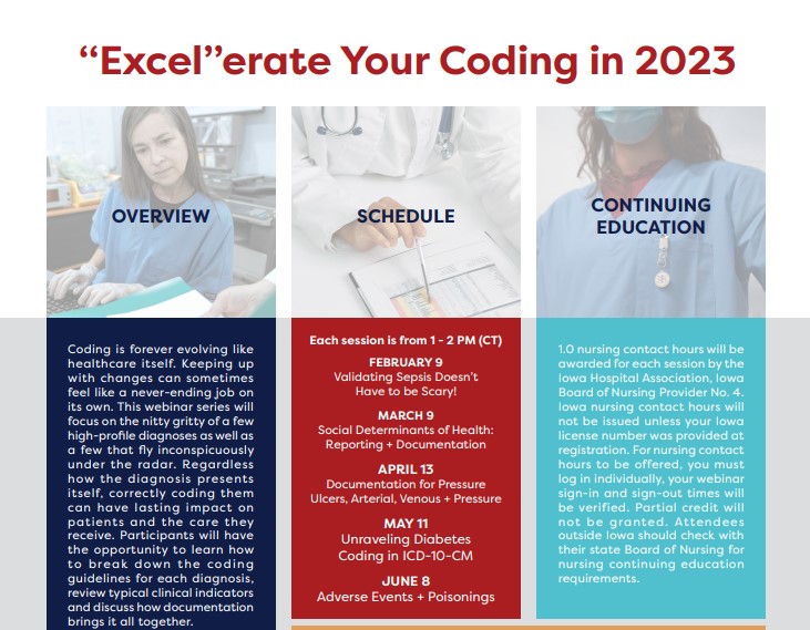 Excel-erate Your Coding in 2023 event flyer