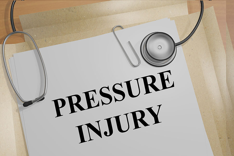 File folder with Pressure Injury text