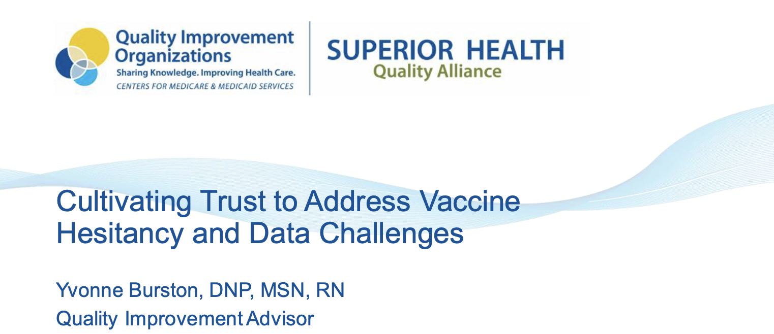 Cultivating Trust to Address Vaccine Hesitancy and Data Challenges