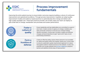 Screenshot of the process improvement fundamentals document