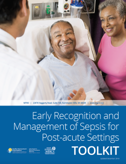 Image of toolkit cover - Early Recognition and Management of Sepsis for Post-acute Settings