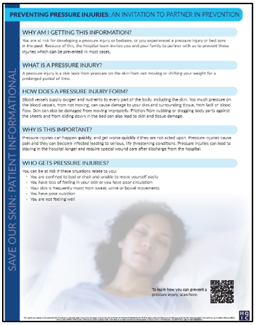 Preventing Pressure Injuries fact sheet 