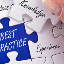 Best Practice Business Concept Puzzle Pieces