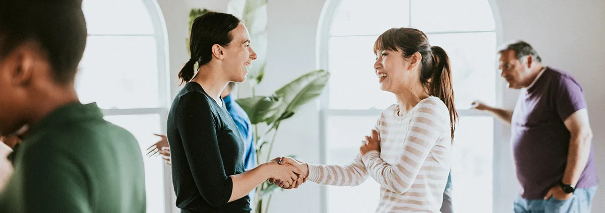 People meeting in a support group