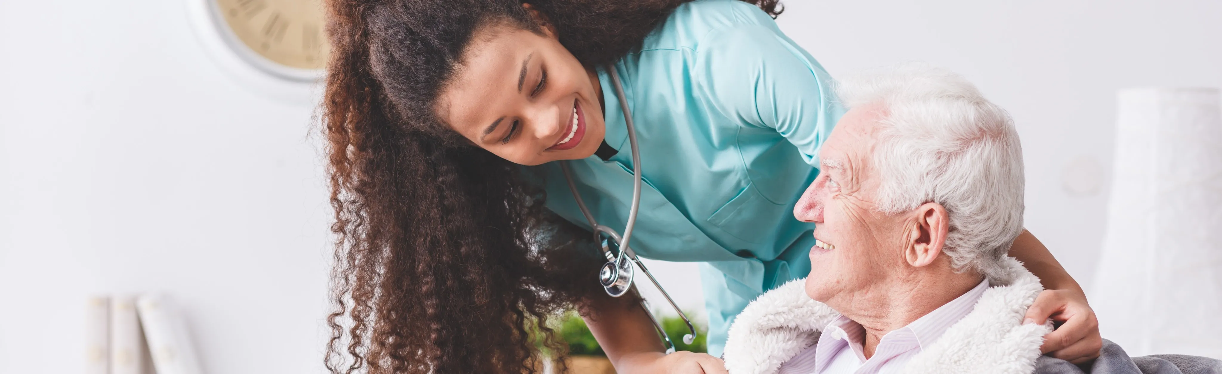 Nurse with patient